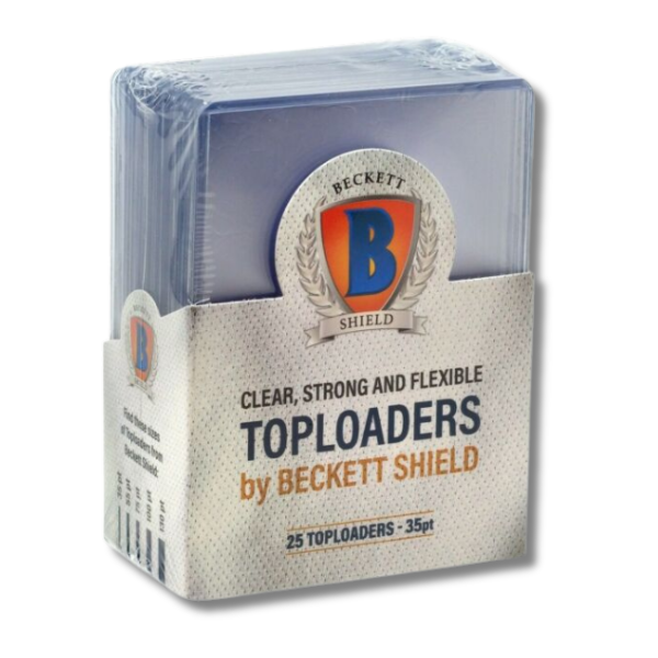 Beckett Shield 3" x 4" 35pt Toploaders (25 Pack)