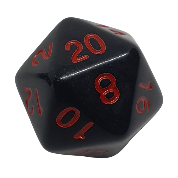 Jet Black - Set of 7 Polyhedral Dice
