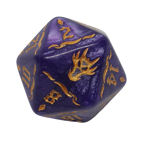 Purple Dragon - Set of 7 Polyhedral Dice