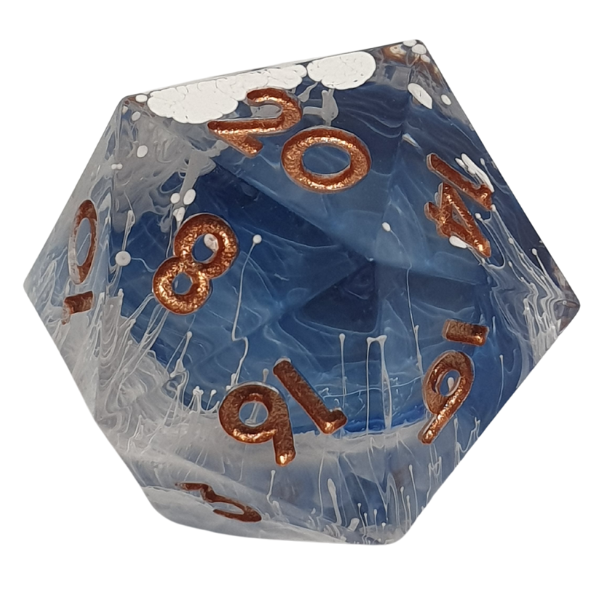 Arctic Current - Sharp Edge - Set of 7 Polyhedral Dice