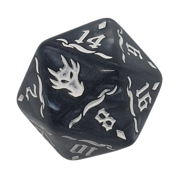 Black Dragon - Set of 7 Polyhedral Dice