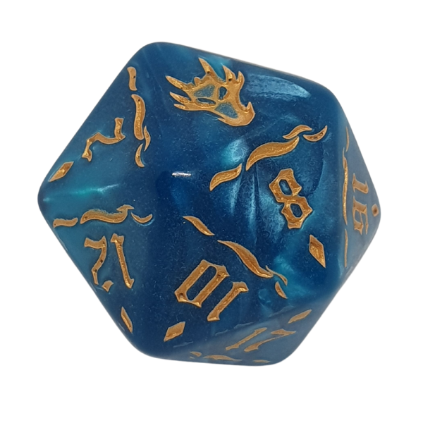 Blue Dragon - Set of 7 Polyhedral Dice