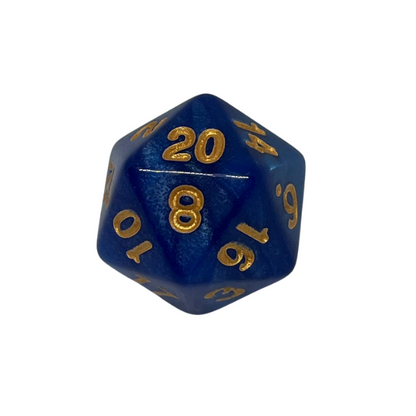 Blue Marble - Set of 7 Polyhedral Dice