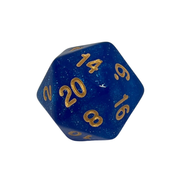 Blue Sparkle - Set of 7 Polyhedral Dice