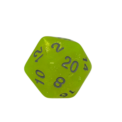 Fluorescent Sparkle - Set of 7 Polyhedral Dice