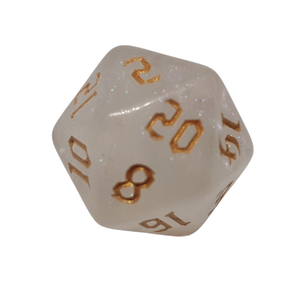 Gold Crystal - Set of 7 Polyhedral Dice