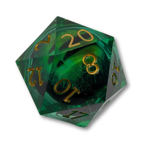 Green Eye - Liquid Core - Chonk D20