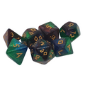 Green Galaxy - Set of 7 Polyhedral Dice