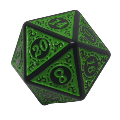 Green Ornate - Set of 7 Polyhedral Dice