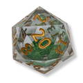 Green Glitter - Liquid Core - Chonk D20