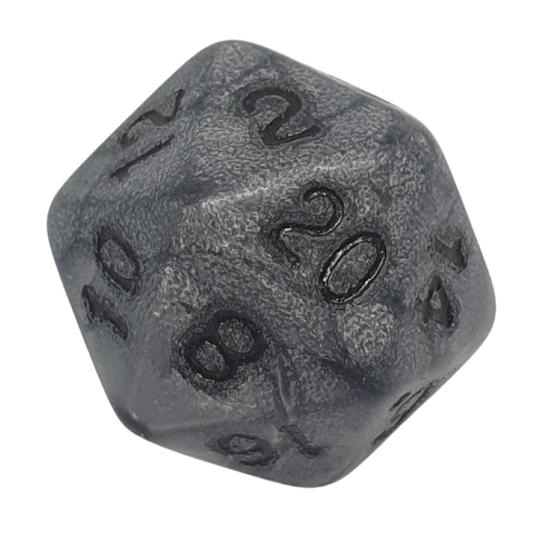 Grey Marble - Set of 7 Polyhedral Dice