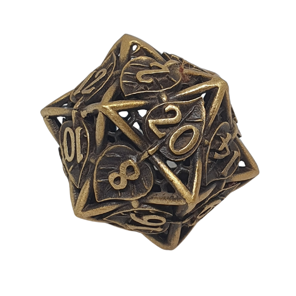 Metal Leaf - Set of 7 Polyhedral Dice