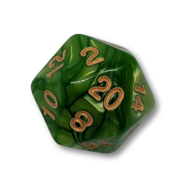 Light Green Marble - Set of 7 Polyhedral Dice