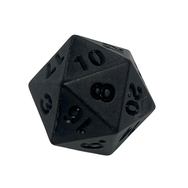Matte Black - Set of 7 Polyhedral Dice