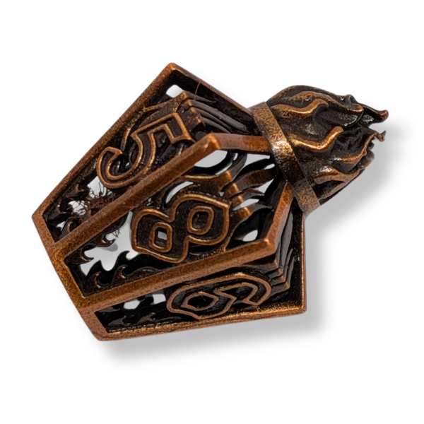 Metal Lantern - Set of 7 Polyhedral Dice