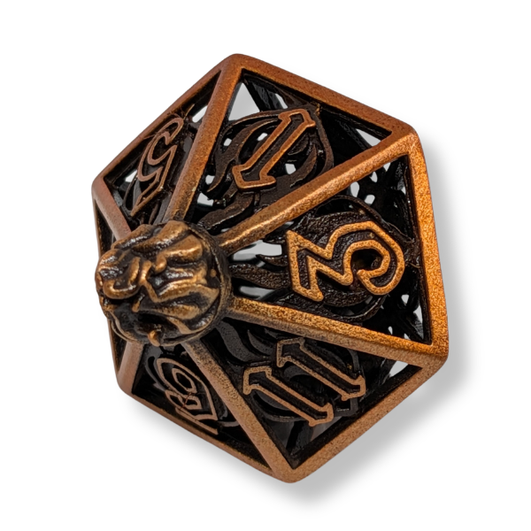 Metal Lantern - Set of 7 Polyhedral Dice