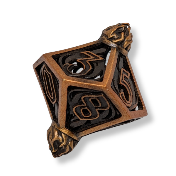 Metal Lantern - Set of 7 Polyhedral Dice