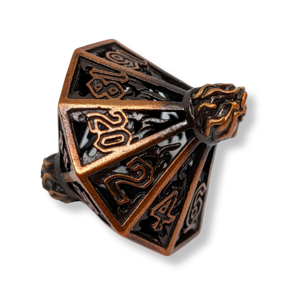 Metal Lantern - Set of 7 Polyhedral Dice