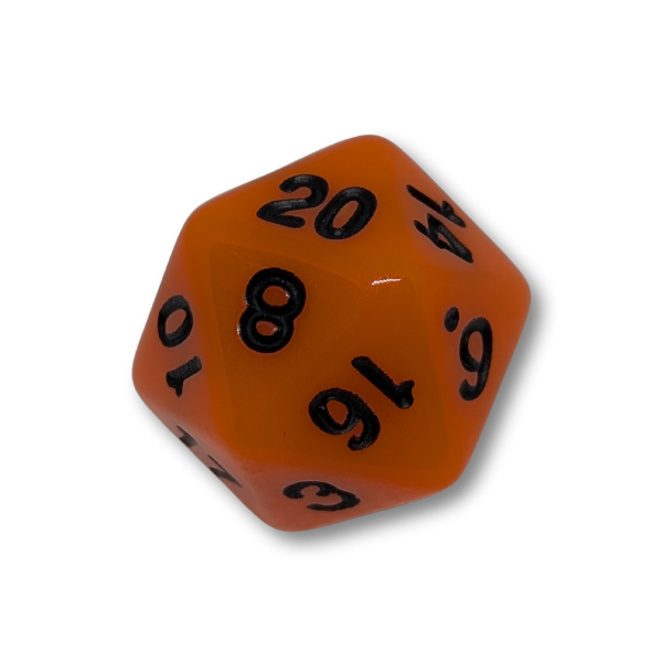Orange Solid - Set of 7 Polyhedral Dice