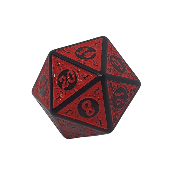 Red Ornate - Set of 7 Polyhedral Dice