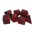 Red Ornate - Set of 7 Polyhedral Dice