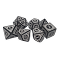 White Ornate - Set of 7 Polyhedral Dice
