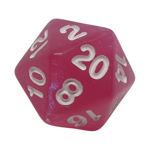 Pink Sparkle - Set of 7 Polyhedral Dice