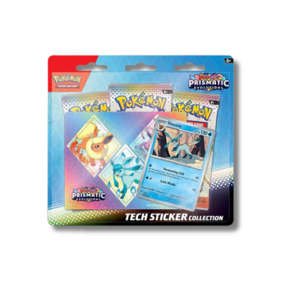 Prismatic Evolutions Tech Sticker Collection (Glaceon) – Discarded