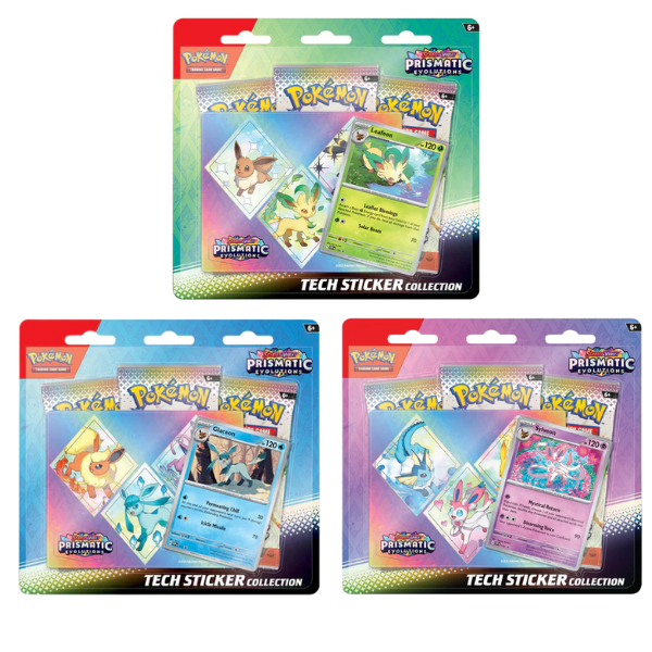 Prismatic Evolutions Tech Sticker Collection (3-Pack) – Discarded