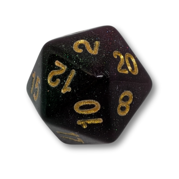 Red & Green Galaxy - Set of 7 Polyhedral Dice