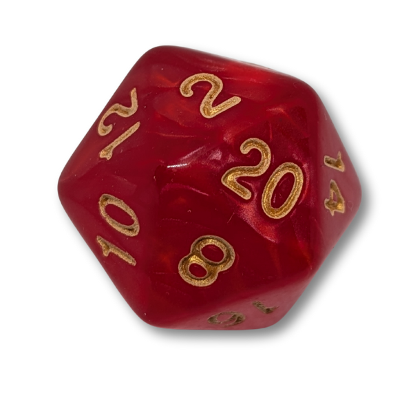 Red Marble - Set of 7 Polyhedral Dice