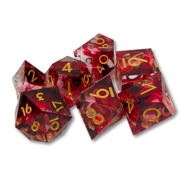 Royal Ichor - Sharp Edge - Set of 7 Polyhedral Dice