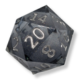 Silver Glitter - Liquid Core - Chonk D20