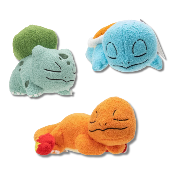 Sleeping Starters - 5" Plush (Set of 3)