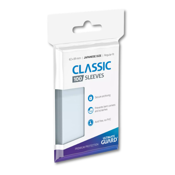 Ultimate Guard Sleeves - Japanese Size Clear (100 Pack)