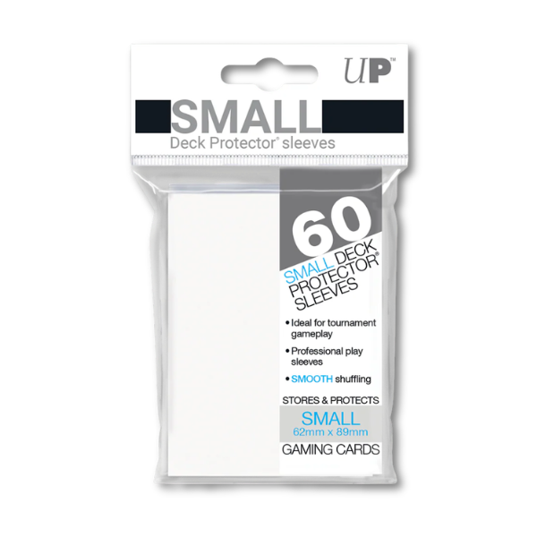 Ultra Pro Small Sleeves - 62mm x 89mm - White (60 Pack)
