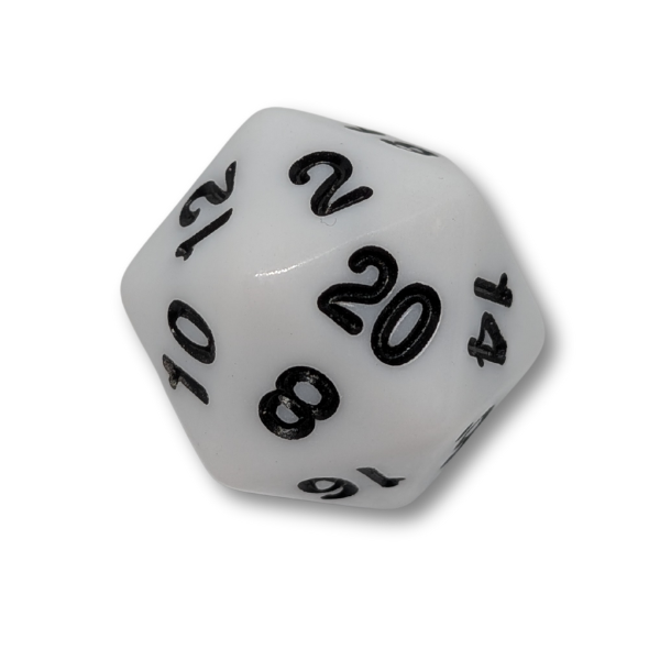 White Solid - Set of 7 Polyhedral Dice