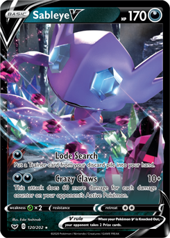 Sableye V - 120/202 Sword & Shield Base