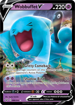 Wobbuffet V - 86/202 Sword & Shield Base