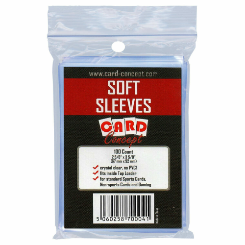 Single Card Soft Sleeves (100 Pack)